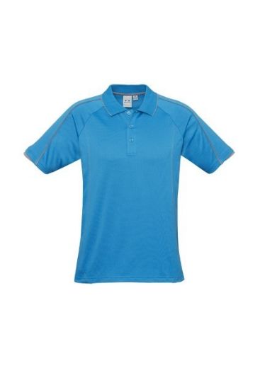 Picture of Biz Collection Mens Blade Polo Shirt Cotton Rich Soft Touch Jersey